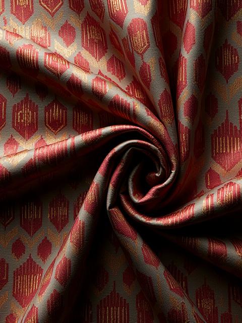 Seidenstoff mit Art Deco Muster